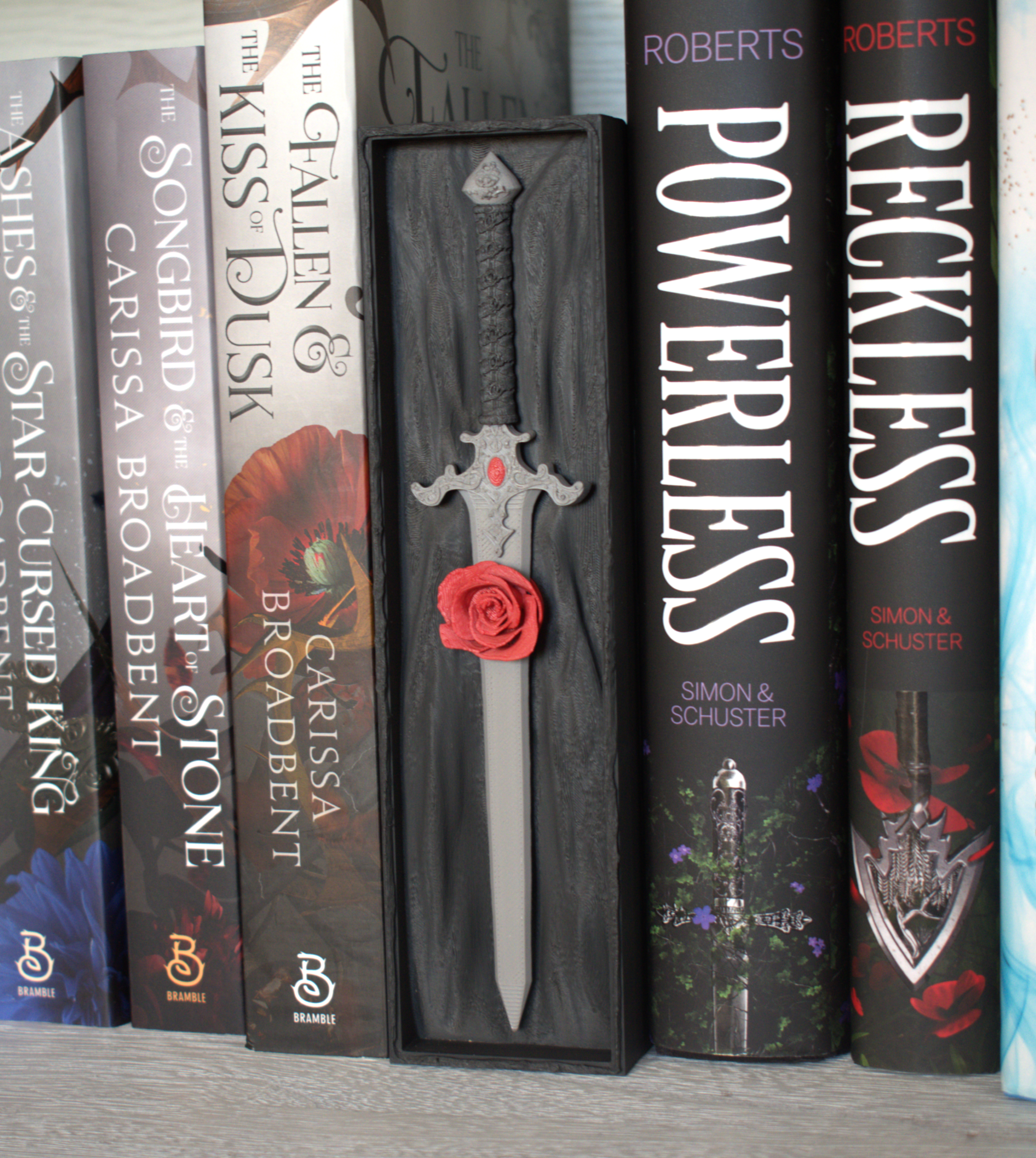 Rose and Dagger Book Nook with Hidden Storage