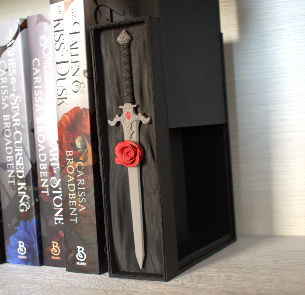 Rose and Dagger Book Nook with Hidden Storage